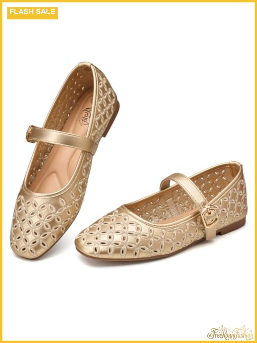 Mary Jane Flats PU Buckle Comfort Ballet Shoes Women
